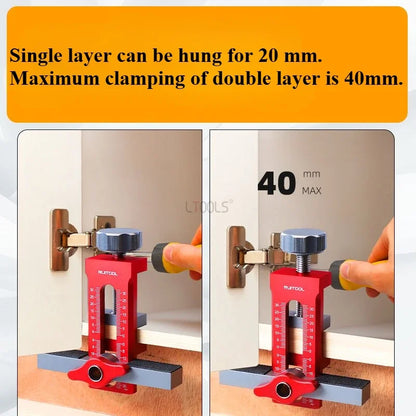 Adjustable Aluminum Alloy Cabinet Door Installation Jig