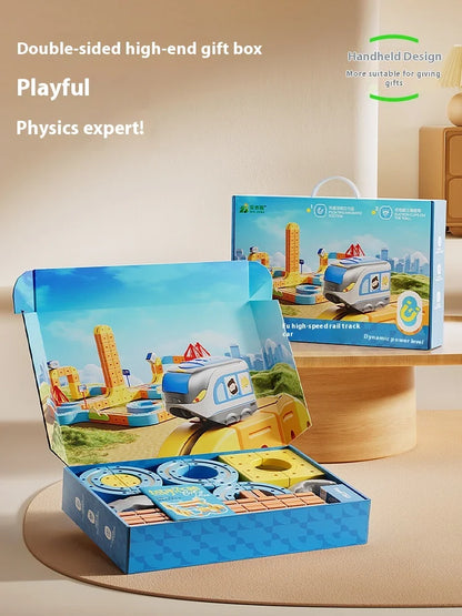 Anti-Gravity Magnetic Train Set – 3D Motorized STEM Track for Kids