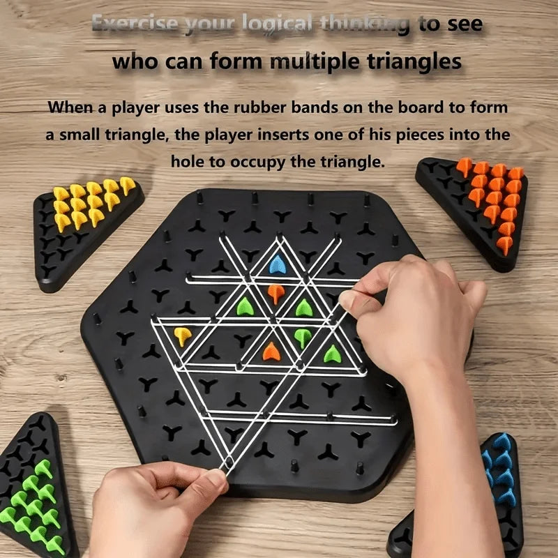 Triangle Strategy Board Game – Multiplayer Logic & Thinking Challenge