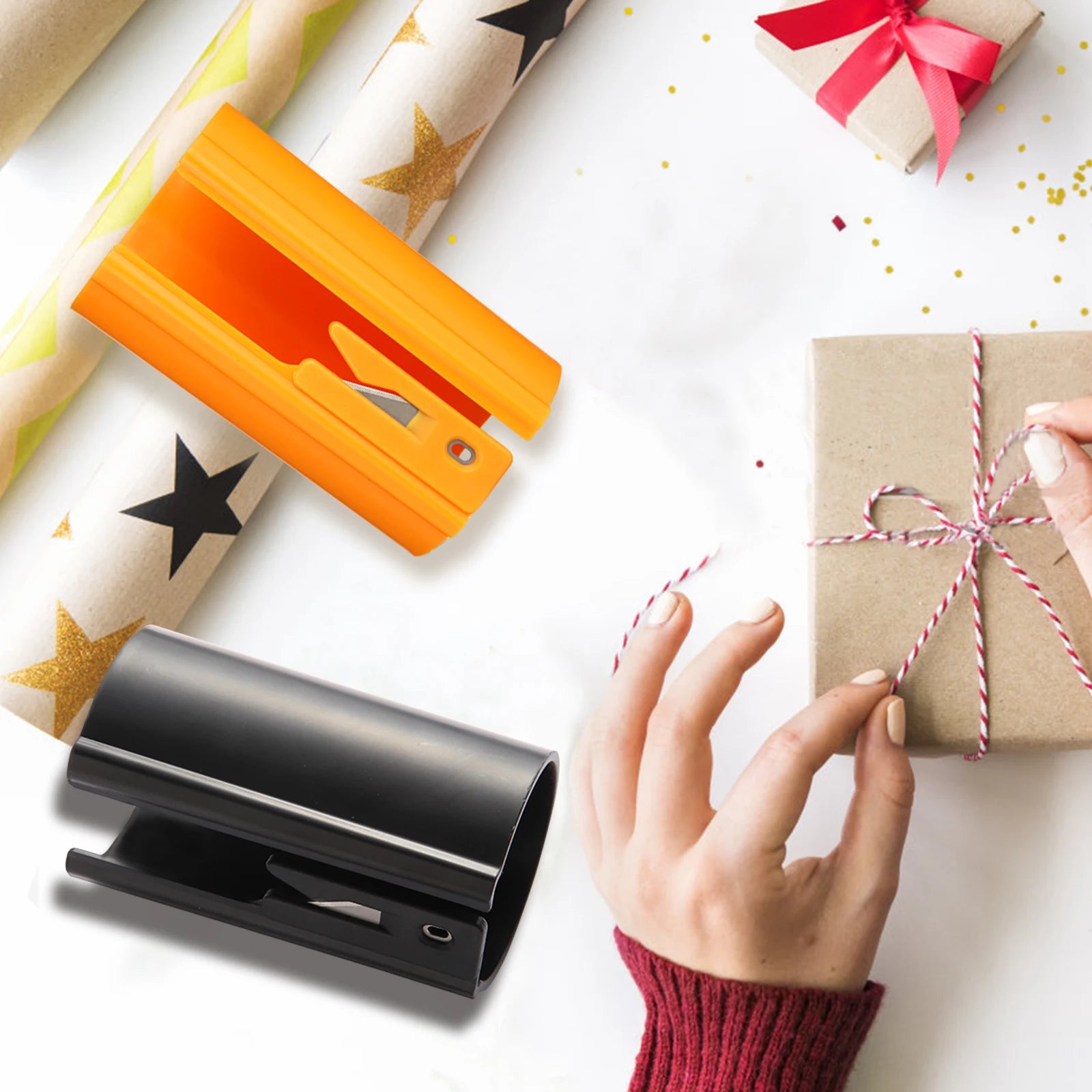 QuickWrap Cylindrical Wrapping Paper Cutter