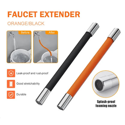 360° Rotating Flexible Faucet Extender with Universal G1/2 Connector