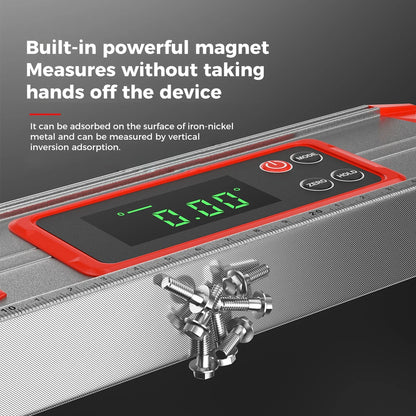 Pro Digital Magnetic Spirit Level – LED Angle Finder(20/30/40 cm | 8″/12″/16″)