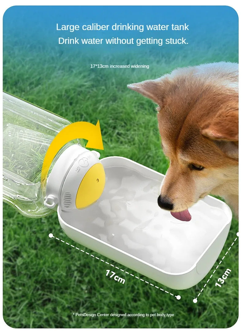 2-in-1 Portable Dog Water and Food Dispenser Bottle