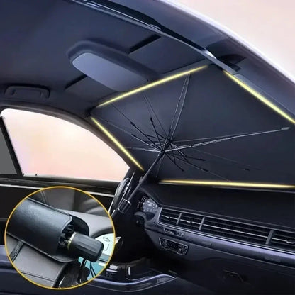 Foldable Car Windshield Sunshade Umbrella - Ultimate Heat and UV Protection