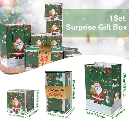 Christmas Gift Box DIY Folding Surprise Gift Box Money Pop Up Merry Christmas Surprise Gift Box Christmas New Year Gift