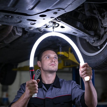 Flexible Rechargeable LED Work Light – 27" Bendable 800LM Inspection Light