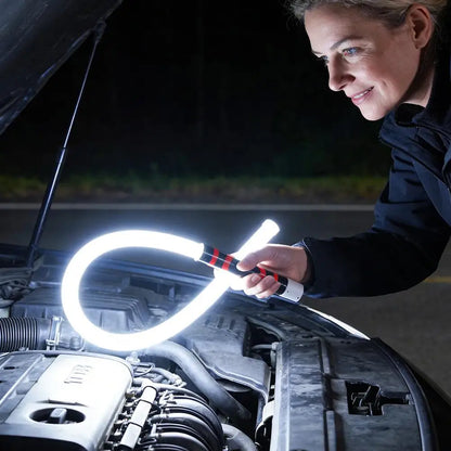 Flexible Rechargeable LED Work Light – 27" Bendable 800LM Inspection Light