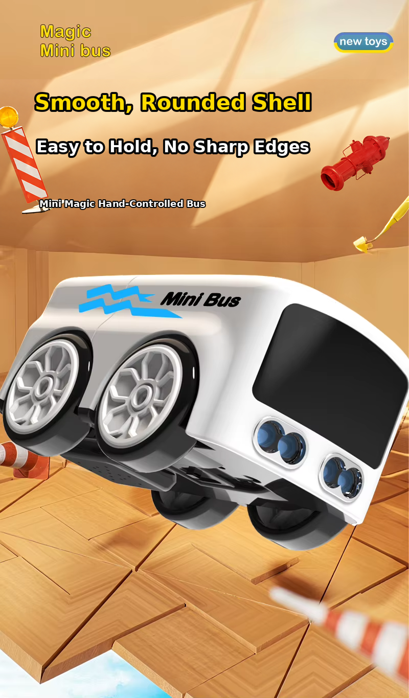 Gesture Sensing Mini Bus – Remote Control & Obstacle Avoidance Toy