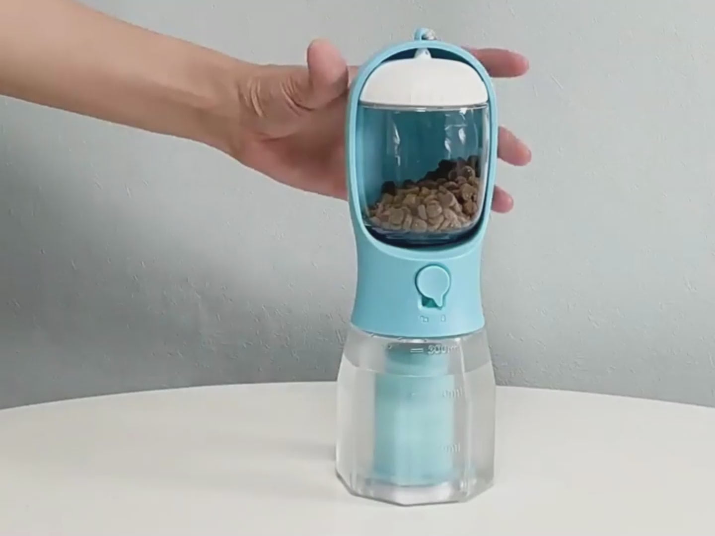 All-in-One Dog Travel Kit — Water, Food & Waste Bags in One Bottle