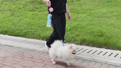 All-in-One Dog Travel Kit — Water, Food & Waste Bags in One Bottle